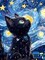 DIY 5D Diamond Painting Kits, Black Cat Diamond Art Kits for Adults, Full Drill Diamond Dots Gem Paintings Canvas for Beginners, Perfect for Festival Home Wall Decor
